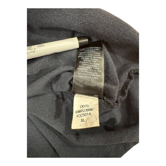 DKNY Jeans NYC Crest Graphic Tee XL Black Tribeca SoHo Village V-Neck - Picture 8 of 8